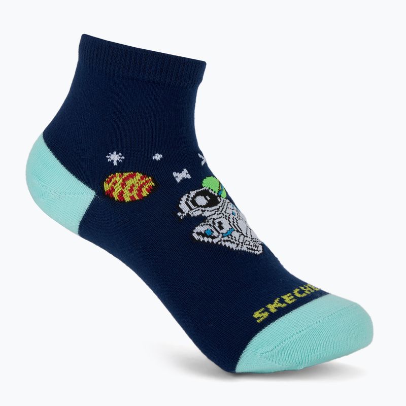 Șosete pentru copii SKECHERS Non Terry High Qtr Crew 6 perechi grey/grey 6