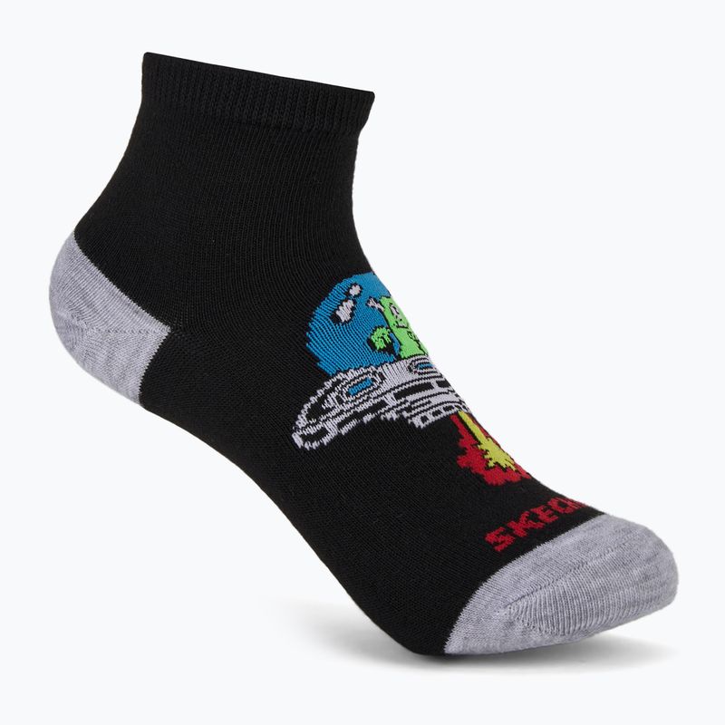 Șosete pentru copii SKECHERS Non Terry High Qtr Crew 6 perechi grey/grey 7