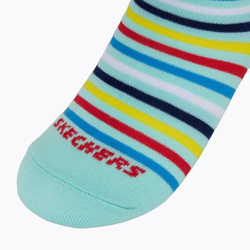 Șosete pentru copii SKECHERS Non Terry High Qtr Crew 6 perechi grey/grey 9