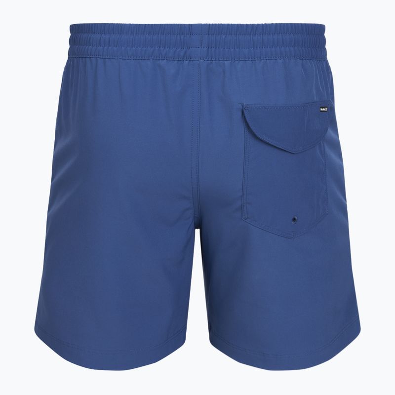 Pantaloni scurți de baie pentru bărbați Hurley Solid Volley Swim Short Blue/Brown 2