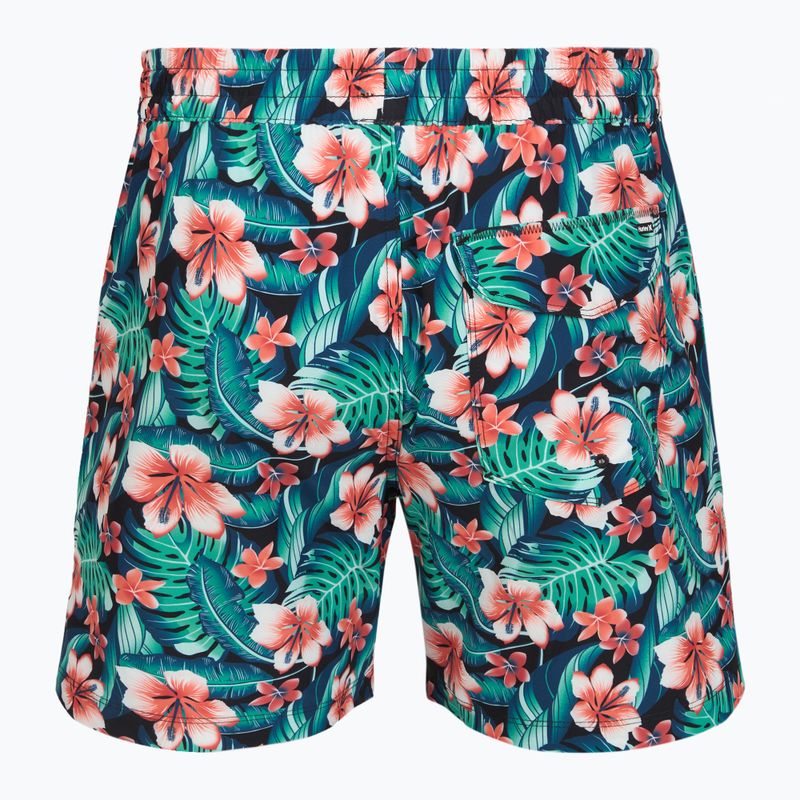 Pantaloni scurți de baie pentru bărbați Hurley Cabana Floral Volley Swim Short Black 2