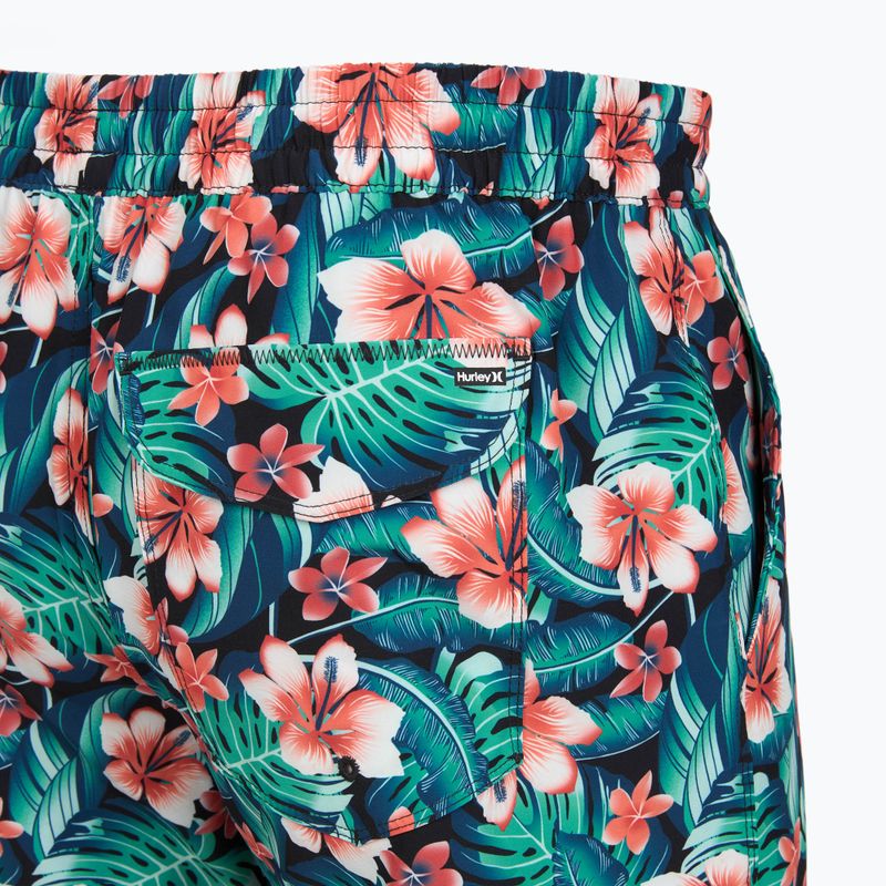 Pantaloni scurți de baie pentru bărbați Hurley Cabana Floral Volley Swim Short Black 4
