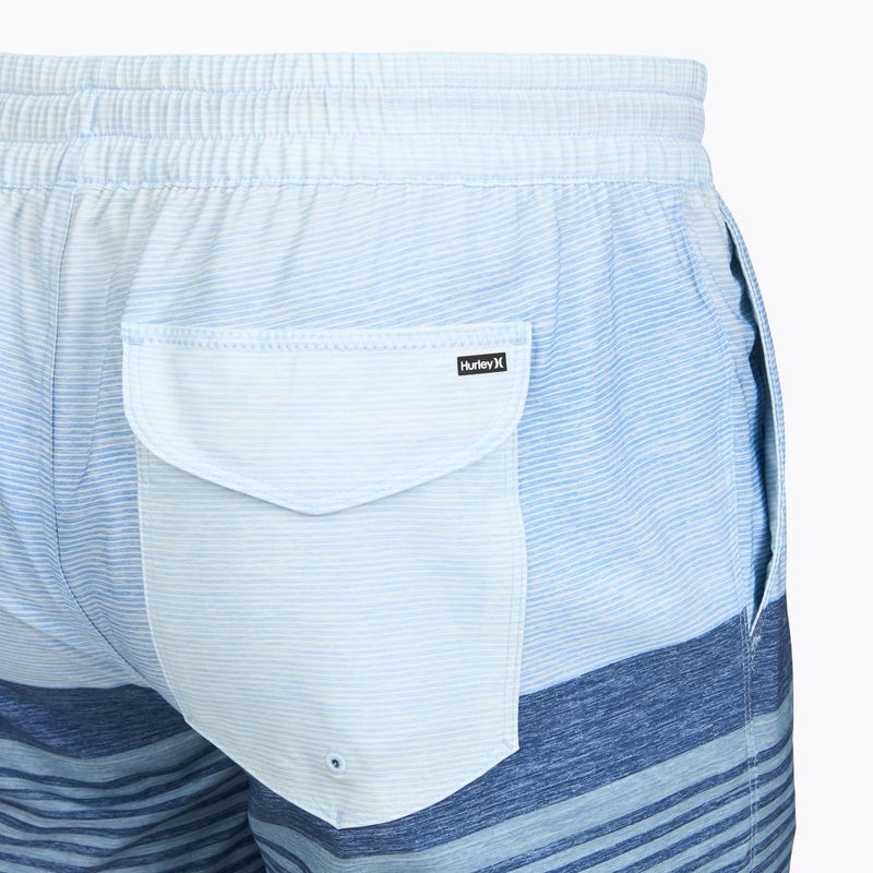 Pantaloni scurți de baie pentru bărbați Hurley Epic Ombre Volley Swim Short blue/white 4