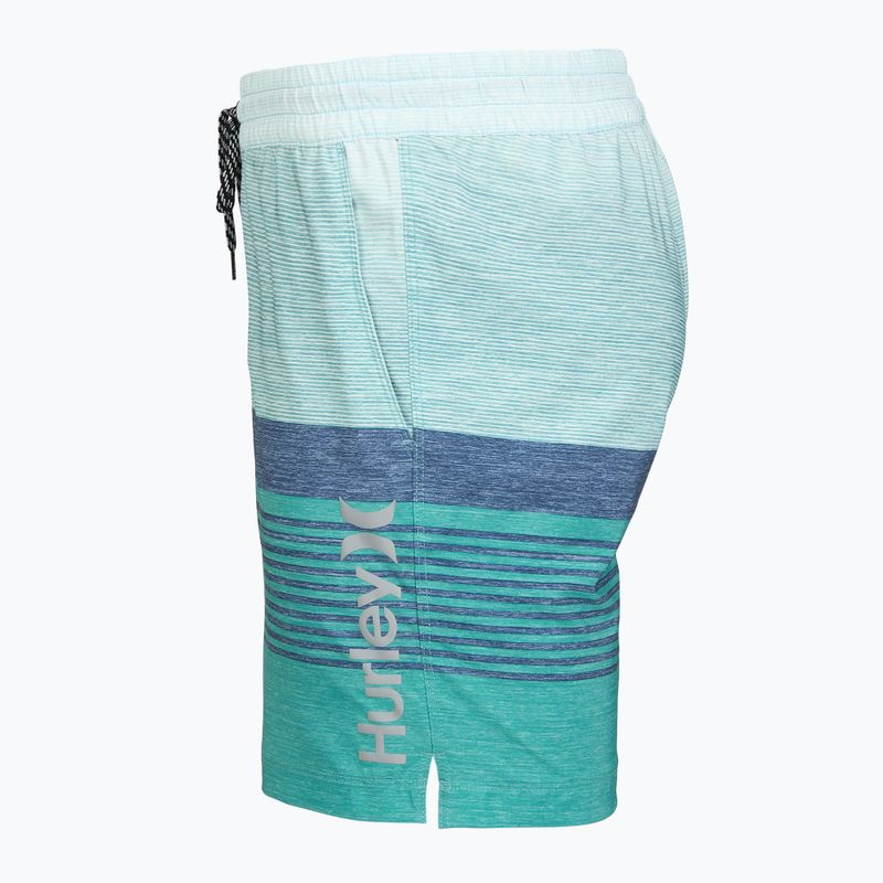 Pantaloni scurți de baie pentru bărbați Hurley Epic Ombre Volley Swim Short Teal Tint 3