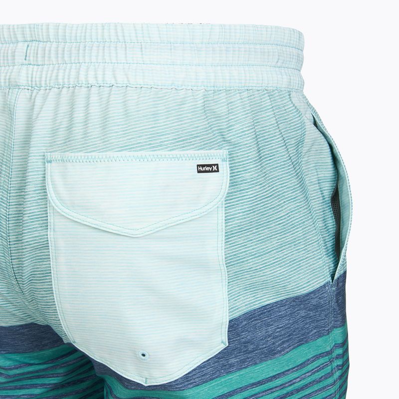 Pantaloni scurți de baie pentru bărbați Hurley Epic Ombre Volley Swim Short Teal Tint 4