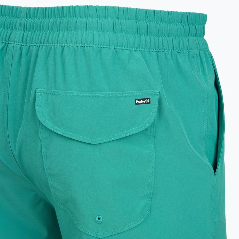 Pantaloni scurți de baie pentru bărbați Hurley Crossover Volley Swim Short Teal Tint 4