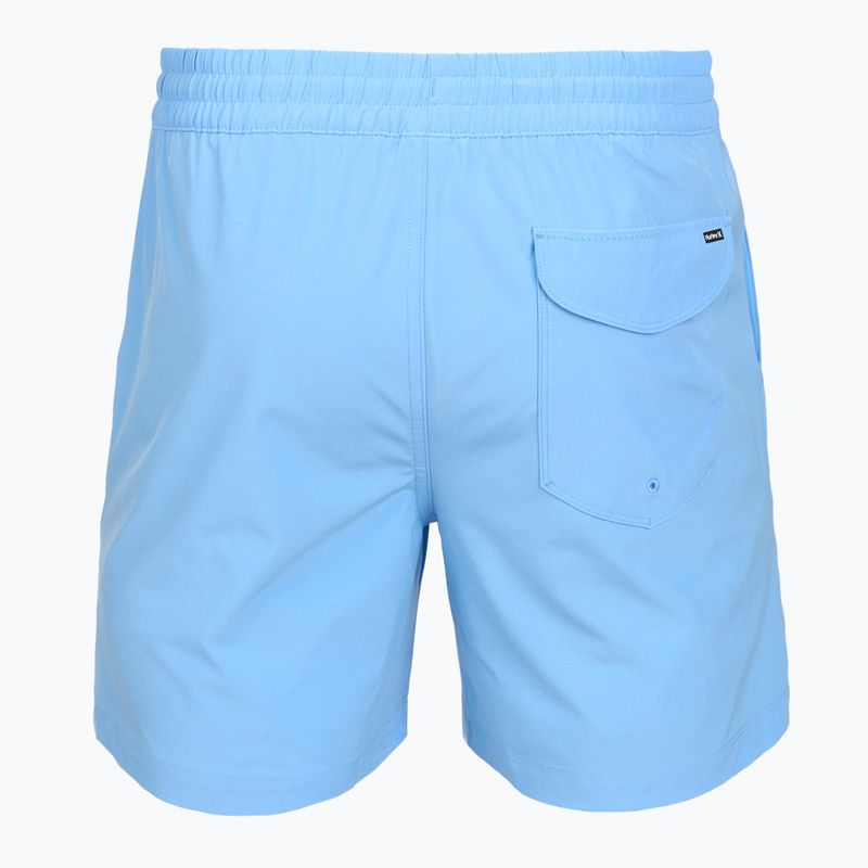 Pantaloni scurți de baie pentru bărbați Hurley Crossover Volley Swim Short Photo Blue 2