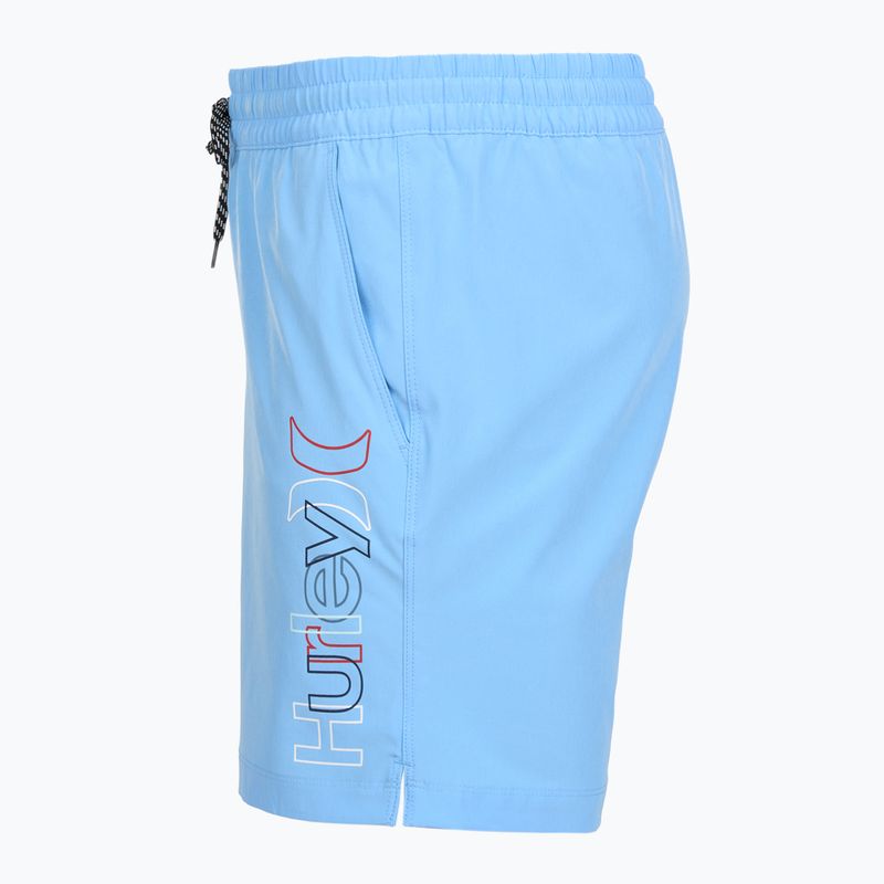 Pantaloni scurți de baie pentru bărbați Hurley Crossover Volley Swim Short Photo Blue 3