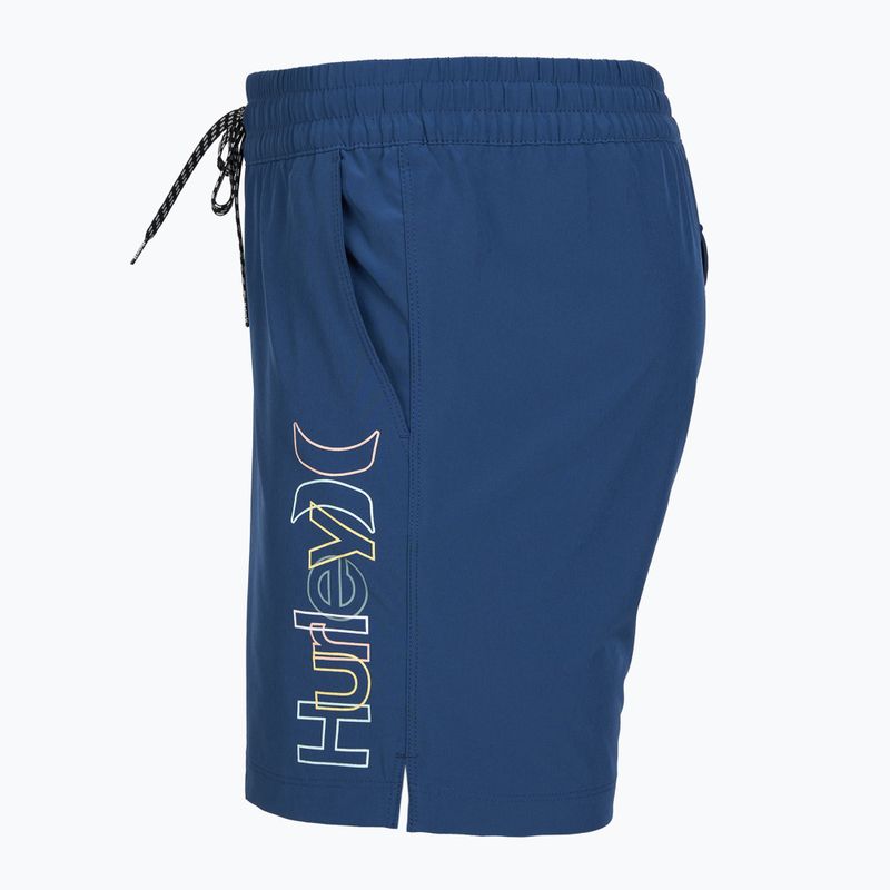Pantaloni scurți de baie pentru bărbați Hurley Crossover Volley Swim Short blue/black 3