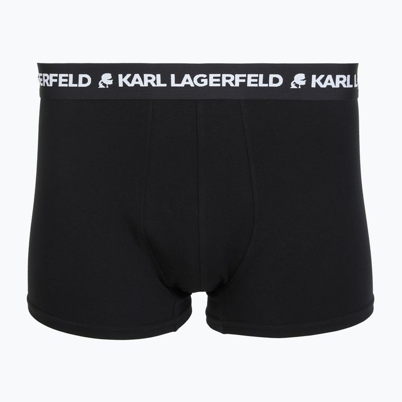 Boxeri pentru bărbați KARL LAGERFELD Logo Trunk 7 perechi black 2