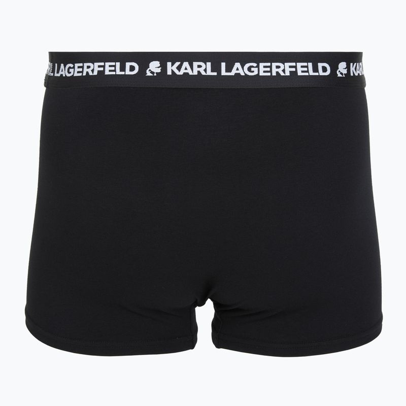 Boxeri pentru bărbați KARL LAGERFELD Logo Trunk 7 perechi black 3