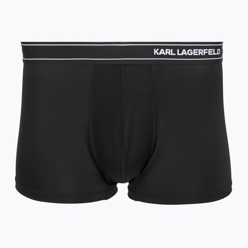 Boxeri pentru bărbați KARL LAGERFELD Stripe Logo Micro Trunk 3 perechi black 2