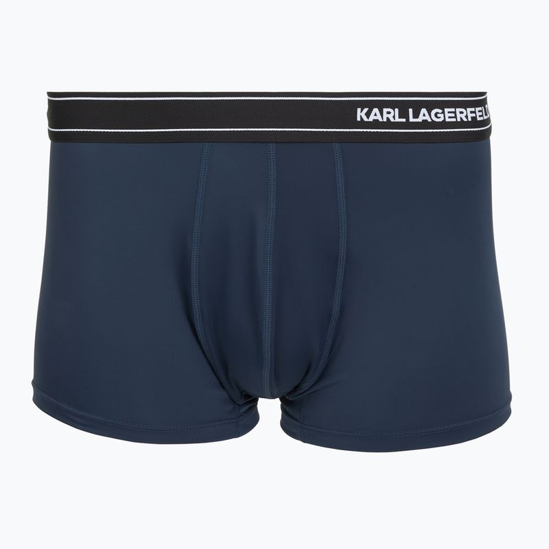 Boxeri pentru bărbați KARL LAGERFELD Stripe Logo Micro Trunk 3 perechi mood indigo 2