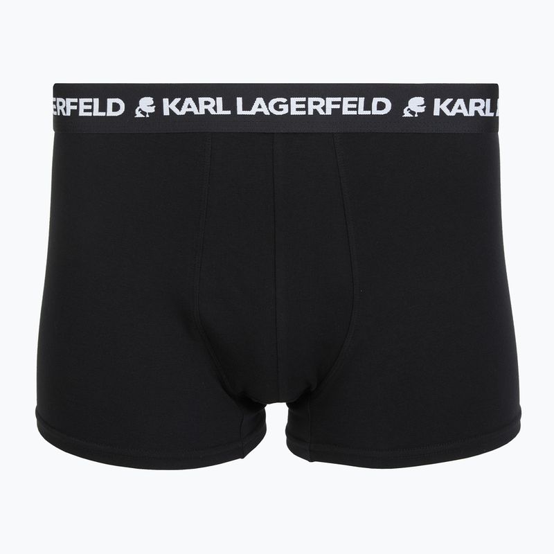 Boxeri pentru bărbați KARL LAGERFELD Logo Trunk 5 perechi black 2