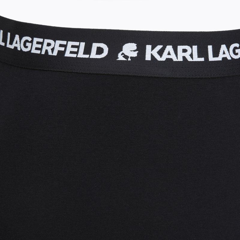 Boxeri pentru bărbați KARL LAGERFELD Logo Trunk 5 perechi black 4
