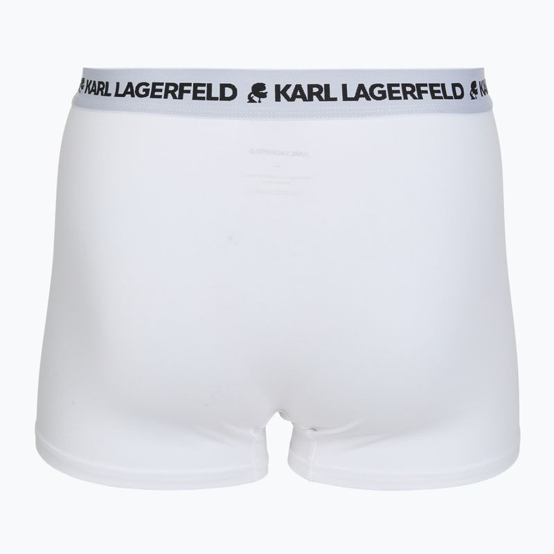 Boxeri pentru bărbați KARL LAGERFELD Logo Trunk 3 perechi black/white/navy 5