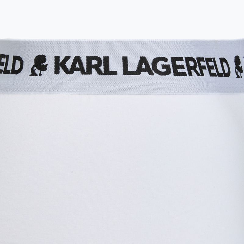 Boxeri pentru bărbați KARL LAGERFELD Logo Trunk 3 perechi black/white/navy 6