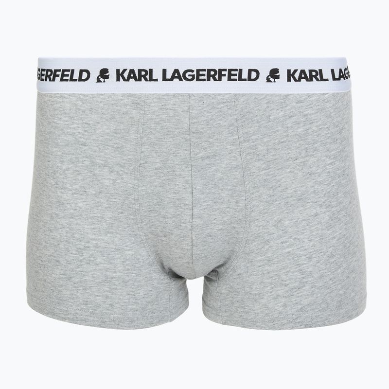 Boxeri pentru bărbați KARL LAGERFELD Logo Trunk 3 perechi multicolor 3