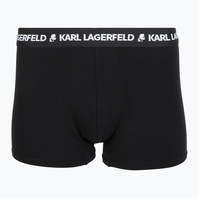 Boxeri pentru bărbați KARL LAGERFELD Logo Trunk 3 perechi multicolor 4