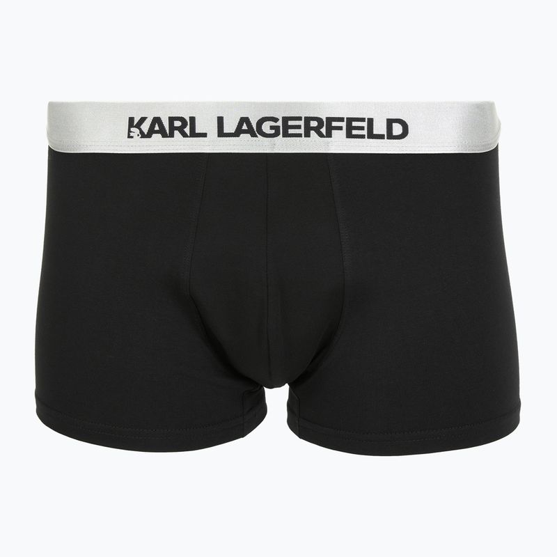 Boxeri pentru bărbați KARL LAGERFELD Elastic Trunk 3 perechi black/white/grey 4