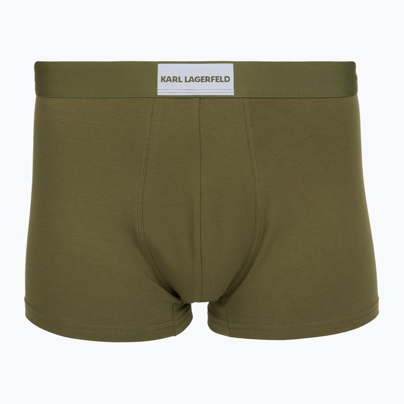 Boxeri pentru bărbați KARL LAGERFELD Essential Logo Trunk 7 perechi olive/clear sky/excalibur 3