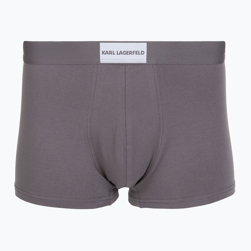 Boxeri pentru bărbați KARL LAGERFELD Essential Logo Trunk 7 perechi olive/clear sky/excalibur 4