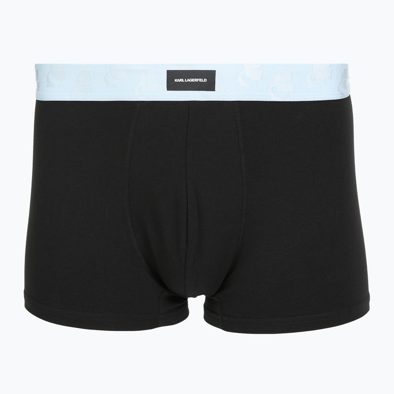 Boxeri pentru bărbați KARL LAGERFELD Kameo Logo Trunk 3 perechi midnight/clear sky/olive 2