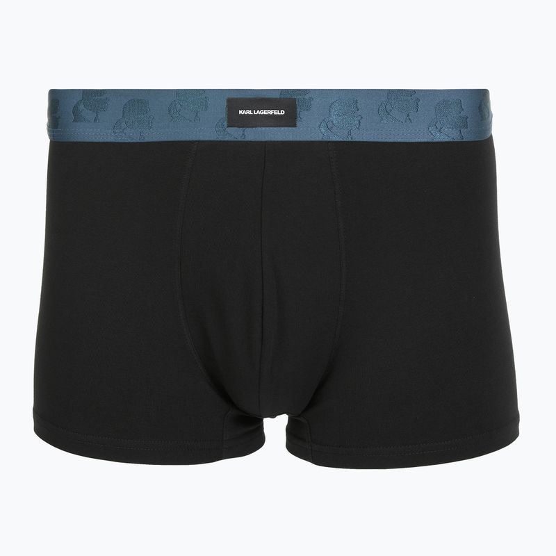 Boxeri pentru bărbați KARL LAGERFELD Kameo Logo Trunk 3 perechi midnight/clear sky/olive 3