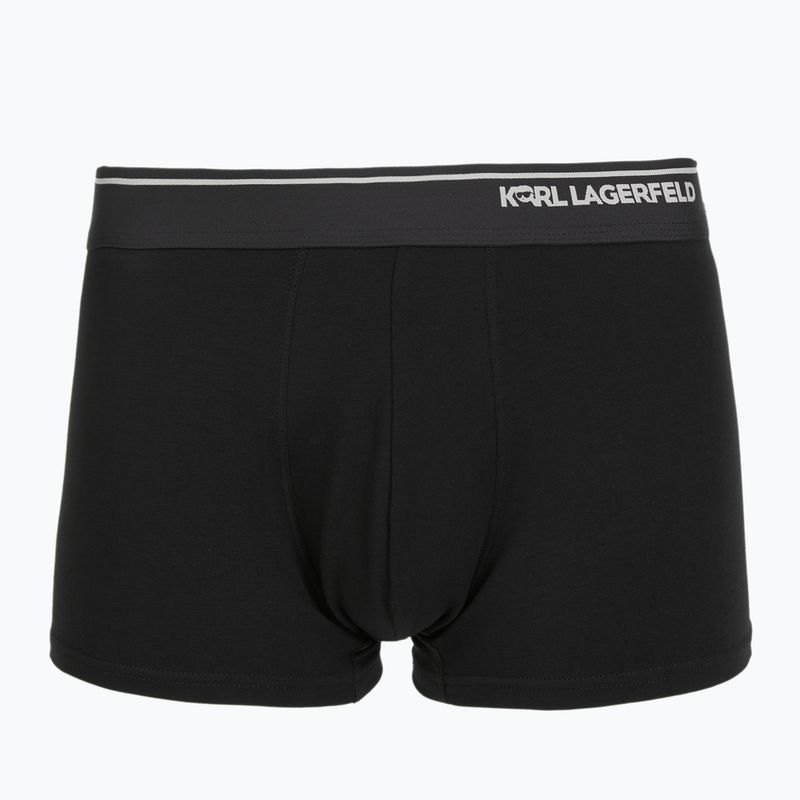 Boxeri pentru bărbați KARL LAGERFELD Ikon Aop Trunk 3 perechi karl dot/ash black 4