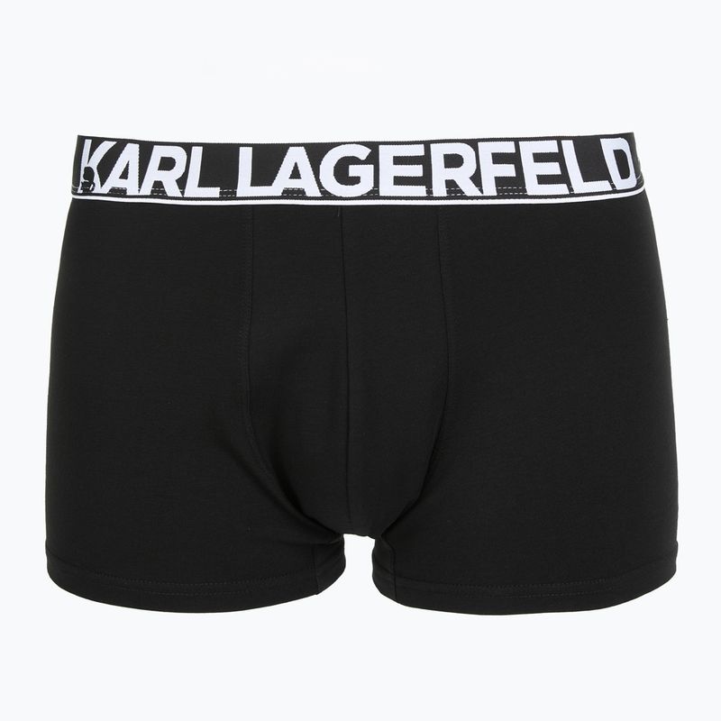 Boxeri pentru bărbați KARL LAGERFELD Bold Elastic Trunk 3 perechi black 2