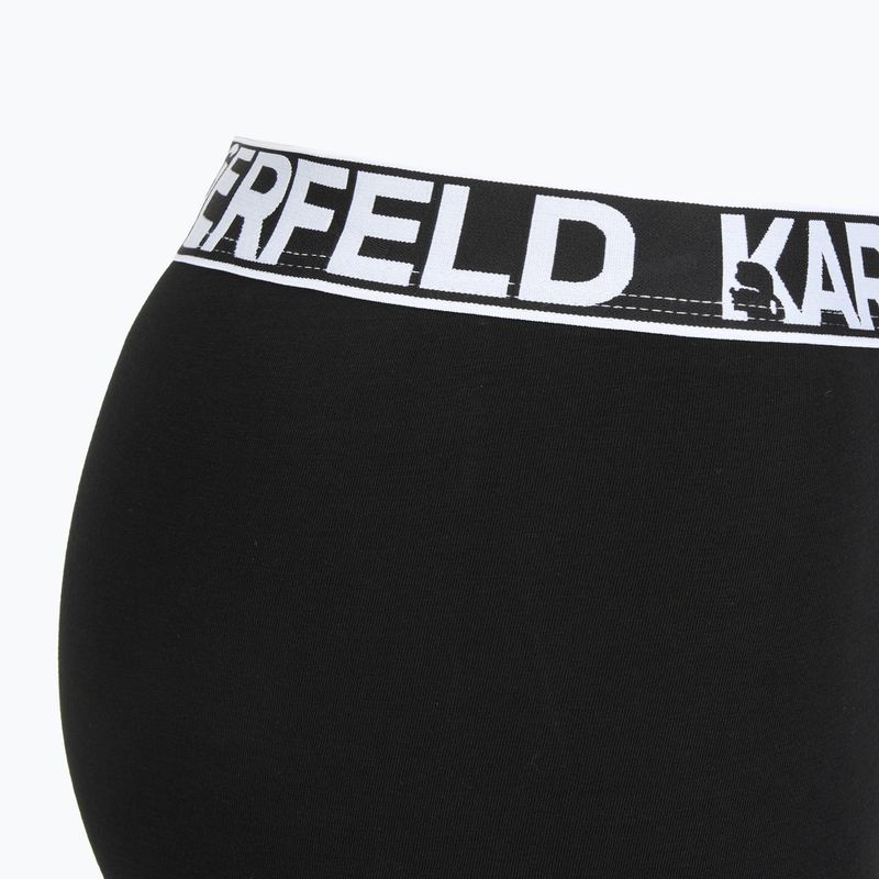 Boxeri pentru bărbați KARL LAGERFELD Bold Elastic Trunk 3 perechi black 4