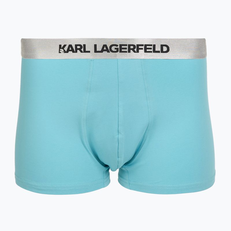 Boxeri pentru bărbați KARL LAGERFELD Elastic Trunk 3 perechi dark sea/black/blue 2