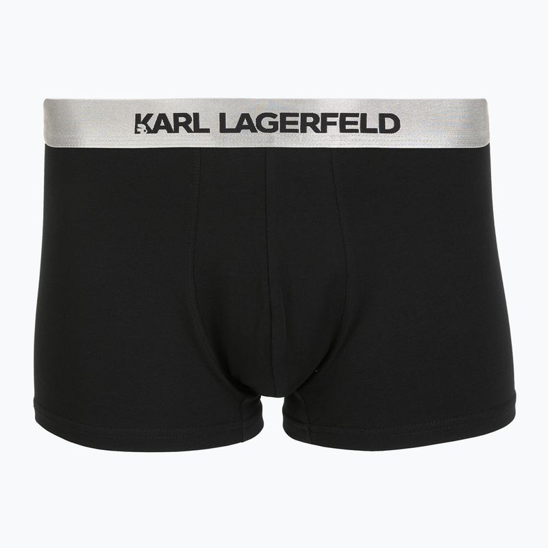 Boxeri pentru bărbați KARL LAGERFELD Elastic Trunk 3 perechi dark sea/black/blue 4