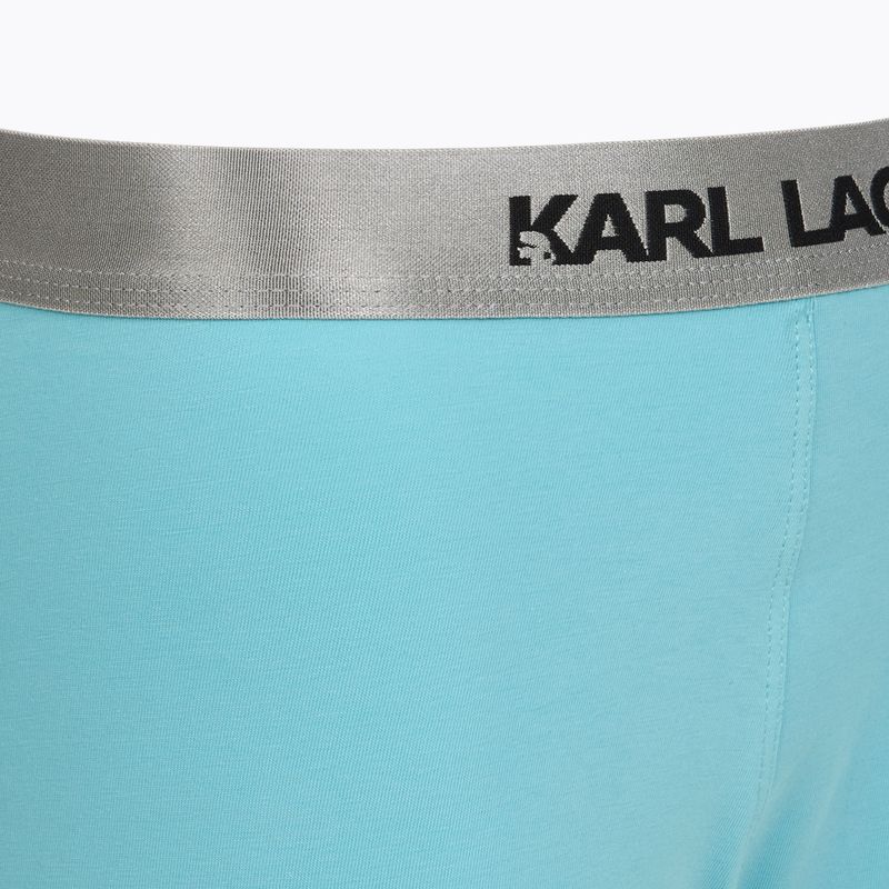 Boxeri pentru bărbați KARL LAGERFELD Elastic Trunk 3 perechi dark sea/black/blue 6