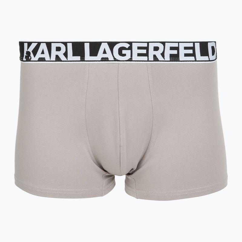 Boxeri pentru bărbați KARL LAGERFELD Bold Elastic Trunk 3 perechi windsor/black/ash 2
