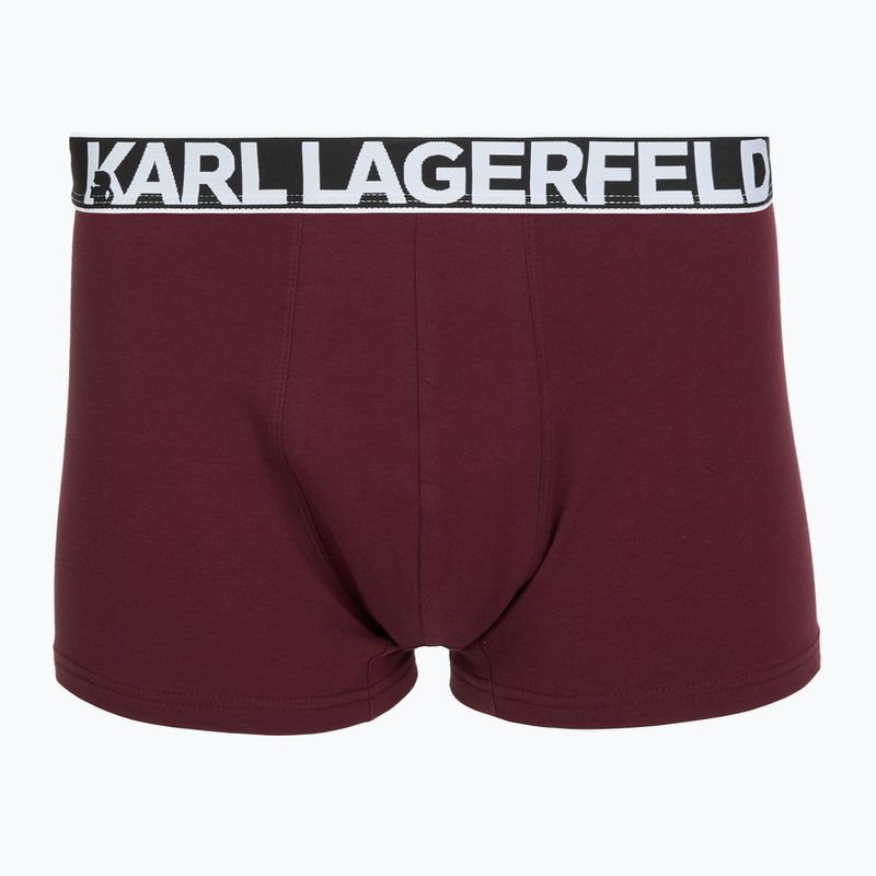 Boxeri pentru bărbați KARL LAGERFELD Bold Elastic Trunk 3 perechi windsor/black/ash 3