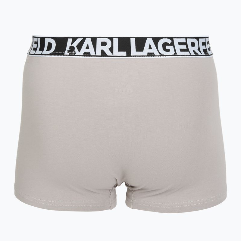 Boxeri pentru bărbați KARL LAGERFELD Bold Elastic Trunk 3 perechi windsor/black/ash 5