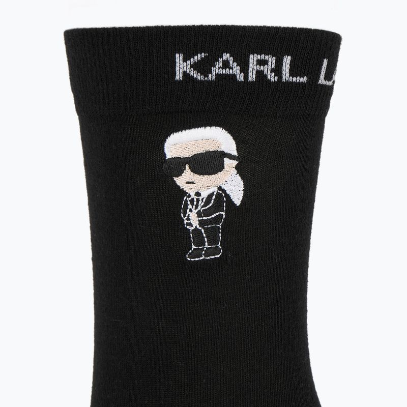 Set de box + șosete bărbați KARL LAGERFELD Ikon Trunk aop karl dot black 7