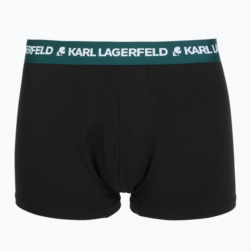 Boxeri pentru bărbați KARL LAGERFELD Logo Trunk Colorband 3 perechi dark sea/indigo/blue 4