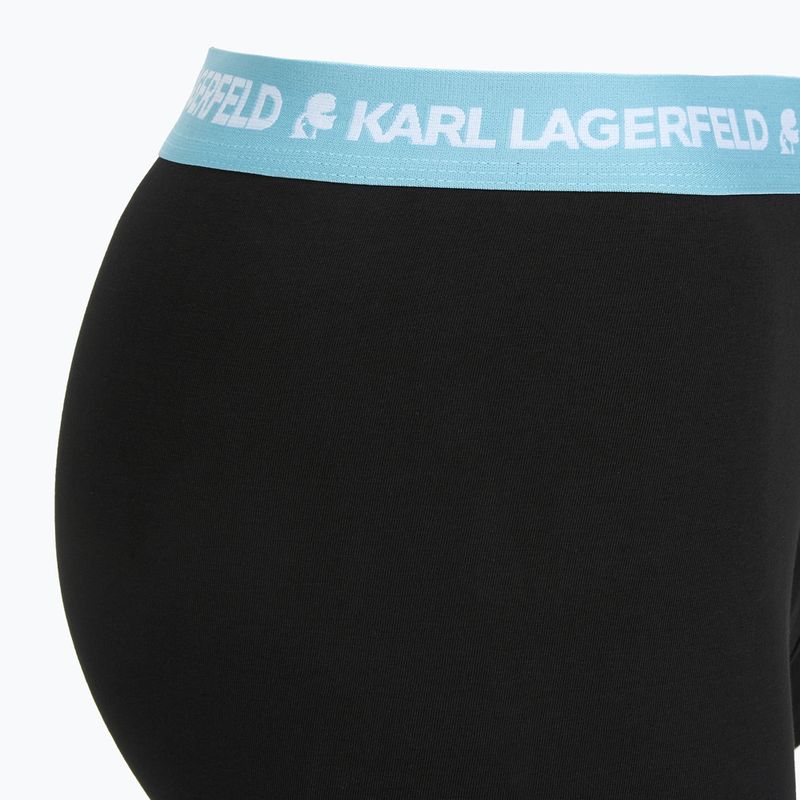Boxeri pentru bărbați KARL LAGERFELD Logo Trunk Colorband 3 perechi dark sea/indigo/blue 6