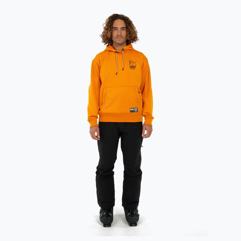 Bluză de snowboard pentru bărbați Protest PRTIvo Outdoor Hoodie caramel yellow 2