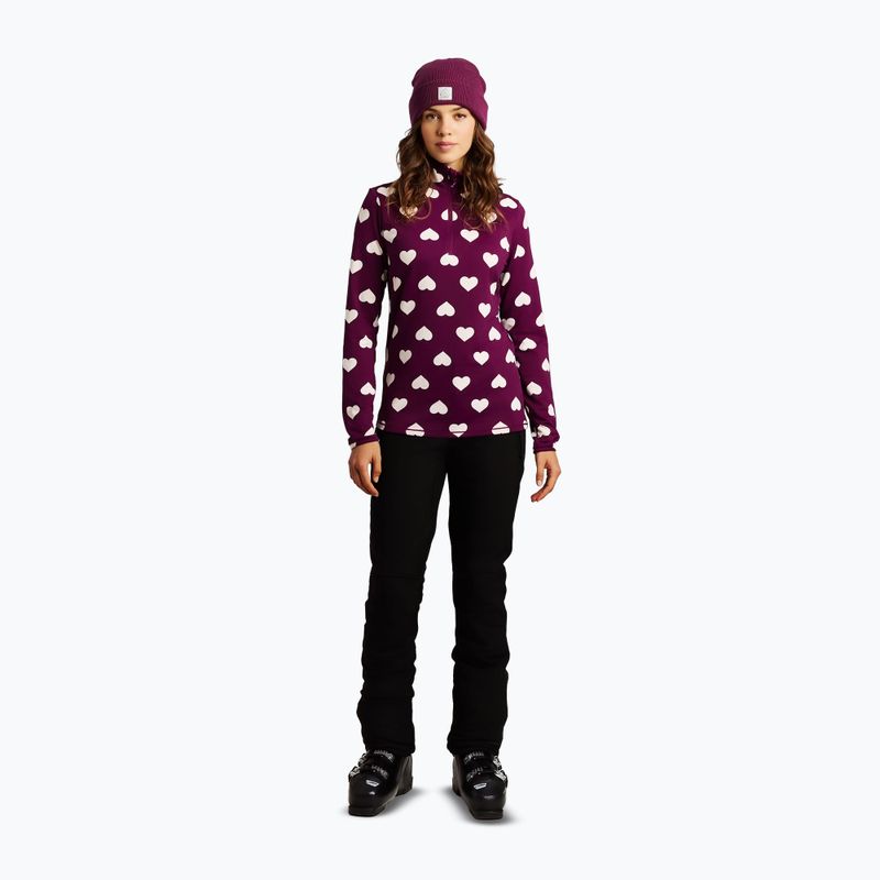 Bluză fleece pentru femei Protest PRTSwana 1/4 Zip Active current purple 2