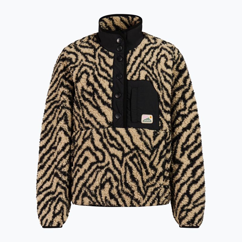 Bluză fleece pentru femei Protest PRTJosey 1/4 Button bamboobeige 6