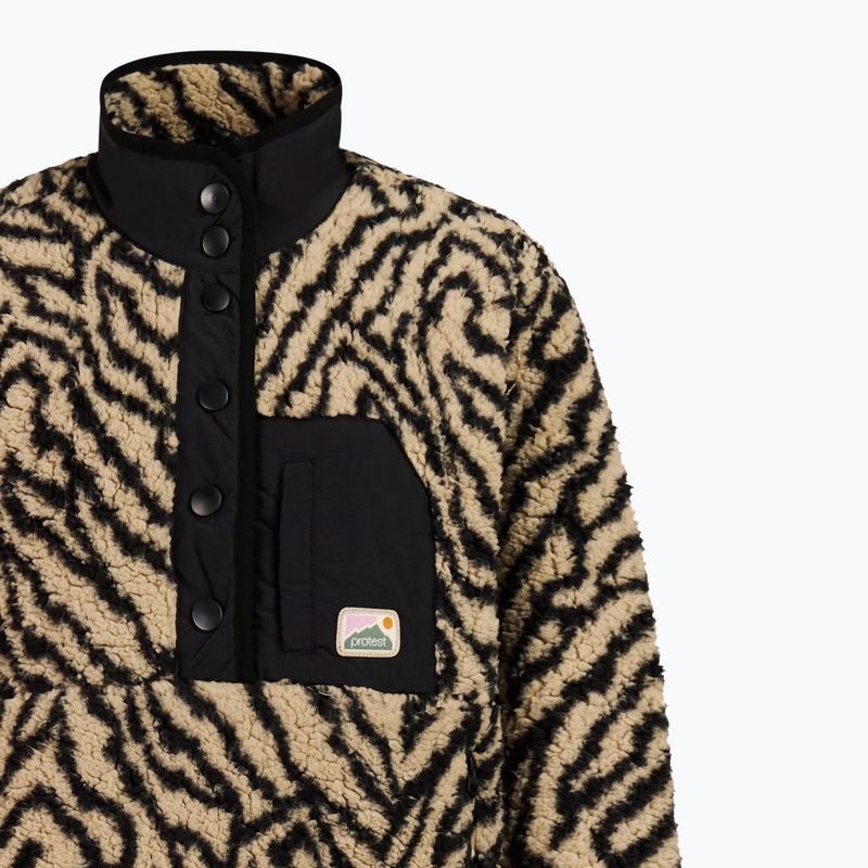 Bluză fleece pentru femei Protest PRTJosey 1/4 Button bamboobeige 8