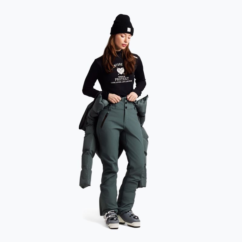 Combinezon de schi pentru femei Protest PRTBuena Zipshift evergreen 3