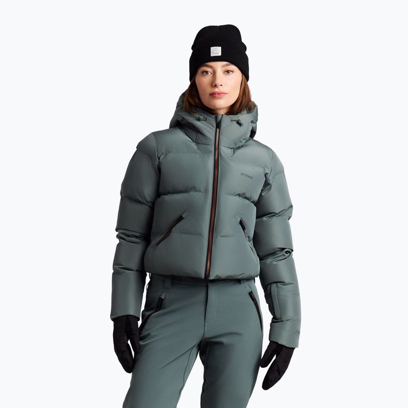 Combinezon de schi pentru femei Protest PRTBuena Zipshift evergreen 4