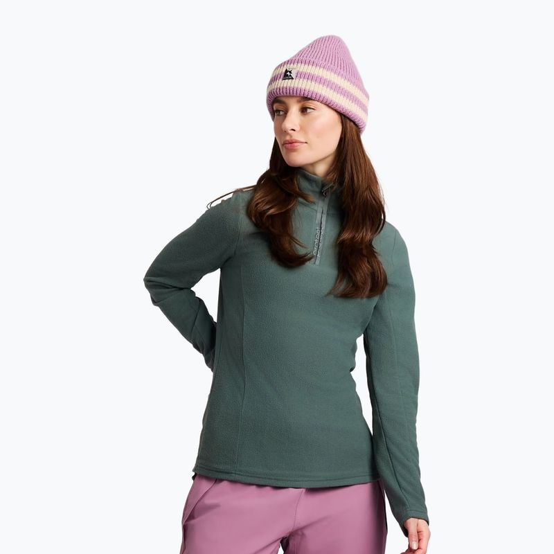 Bluză fleece pentru femei Protest PRTRemutez 1/4 Zip Active evergreen