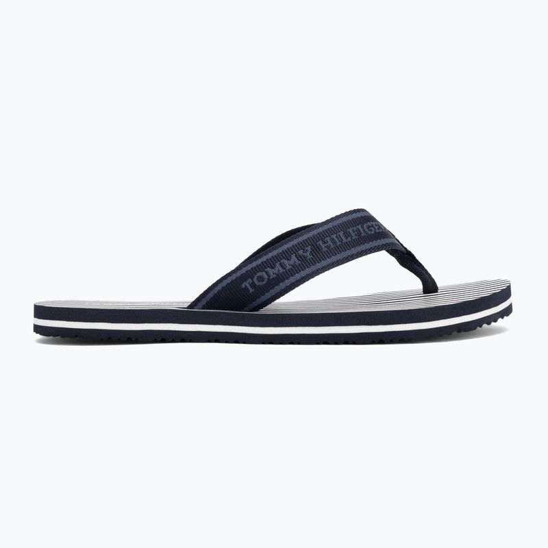 Papuci pentru femei Tommy Hilfiger Stripes Beach Sandal space blue 2