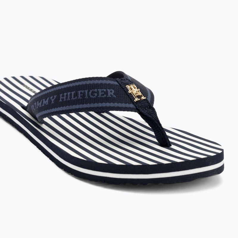 Papuci pentru femei Tommy Hilfiger Stripes Beach Sandal space blue 7
