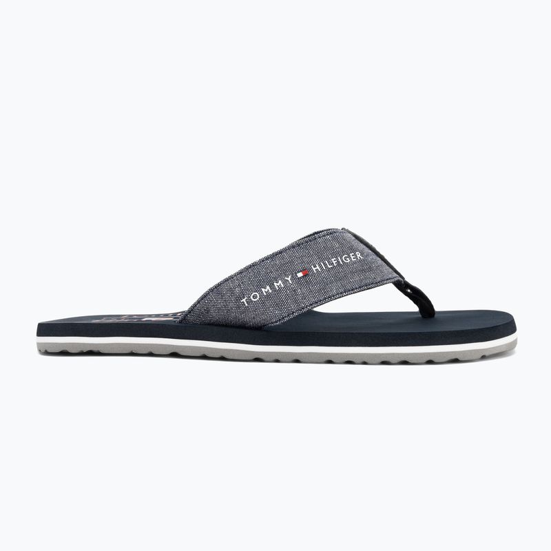 Papuci pentru bărbați Tommy Hilfiger Chambray Beach Sandal desert sky 2